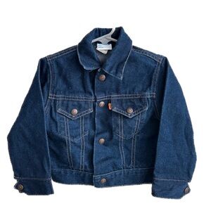 Vintage Size 4 Little Levi’s Orange Tab Kid’s Denim Jacket Excellent Condition